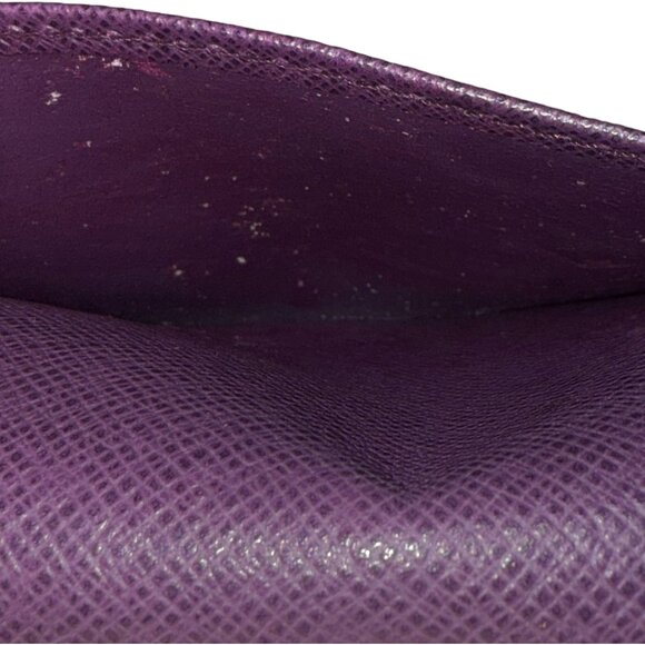 Louis Vuitton EPI Small Ring Agenda Cover COA Yellow EPI and Purple Interior - Picture 13 of 14